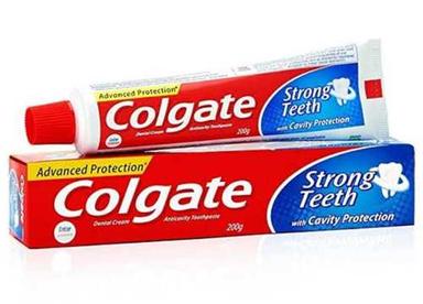 White Colgate Strong Teeth Toothpaste With Cavity Protection Cool And Mint Flavour