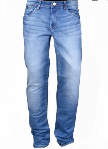 Color Fade Proof Stretchable Mens Blue Denim Jeans