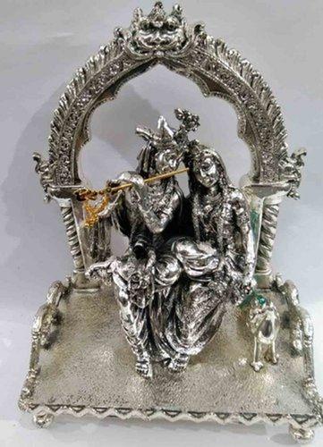 Perfect Wedding Gift Set Silver Wax 12inch Auspicious and Beautiful Radha Krishna