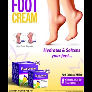 Foot Cream For Heel Repair, Dry And Cracked Feet Available In 30G & 75G Jar Ingredients: Herbal