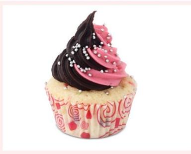 Fresh Baked Birthday Strawberry And Chocolate Cup Cake Pasty With Delicious Taste