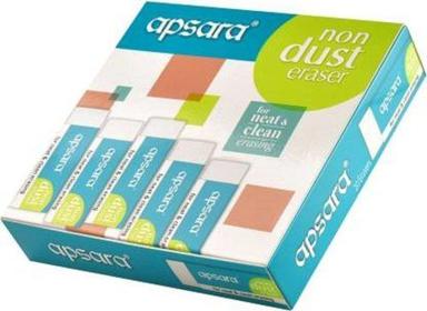 Smooth Long Lasting And Durable Rectangular White Apsara Non-Dust Erasers For Student