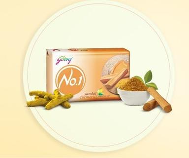 Yellow Sandal And Turmeric Soap Trusted For Skin Care Natural Godrej No1 Bath Soap