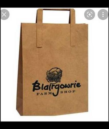 Craft Paper Printed Paper Bag, Handmade Technic And Brown Color Size: As Per Customer Requirement