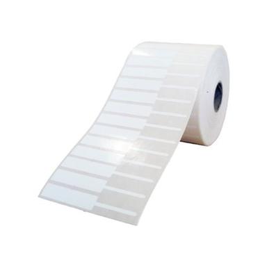 Rectangle Blank Adhesive White Polyester Jewellery Label Roll