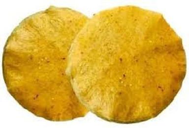 Yellow Spicy And Delicious Potato Based Papad Made With All Natural Ingredients