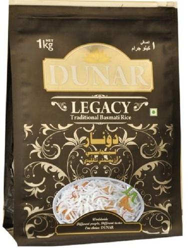 White Dunar Legacy Traditional Basmati Rice, 1 Kg, Rich Source Of Fiber In Aroma Long Grain