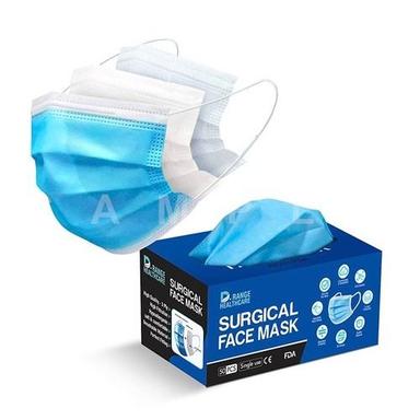 Blue 3 Ply Surgical Disposable Face Mask