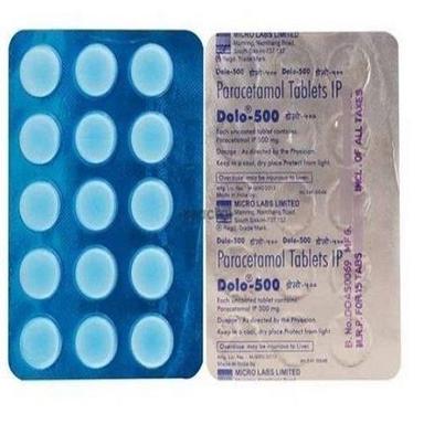 Dolo-500 Paracetamol Tablets For Pain Reliever And Fever Reducer, Pack Of 15 Tablets  Age Group: Adult