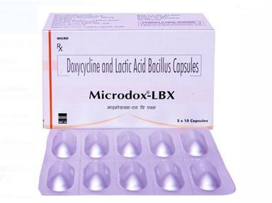 Doxycycline And Lactic Acid Bacillus Capsules Microdox Lbx  Grade: Medical Grade