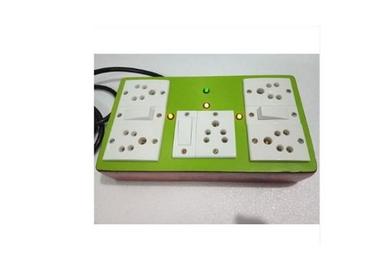 Green Electric Switch Board With 5 Female Plug And 5 Switches, Related Current 10Amp  Application: Homes