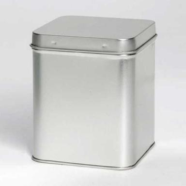 Square Food Storage Tin Container With Lid For Household, Kitchen