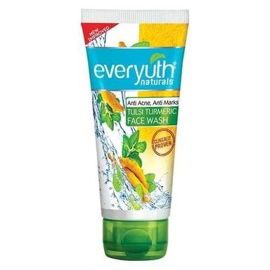 Everyuth Naturals Anti Acne And Anti Marks Tulsi Turmeric Face Wash Gel Color Code: White