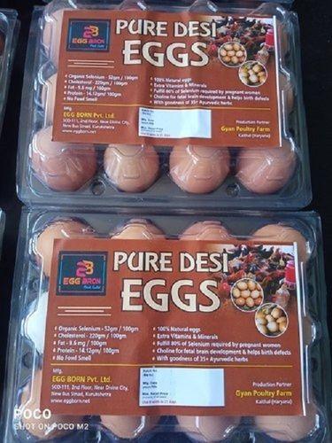 Fresh And Natural Brown Eggs With Plastic Tray, High In Proteins And Vitamins Egg Origin: Chicken