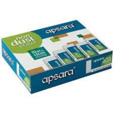 Easy To Erase Non-Toxic Rectangular And Light Weight Apsara Dust Free Eraser, 20 Pcs Box