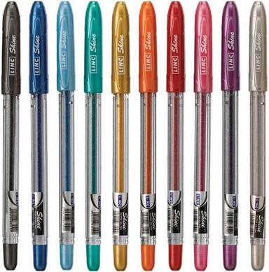 Plastic Linc Shine Sparkle Glitter Gel Pen, 0.5 Mm, Multi Color, Pack Of 10