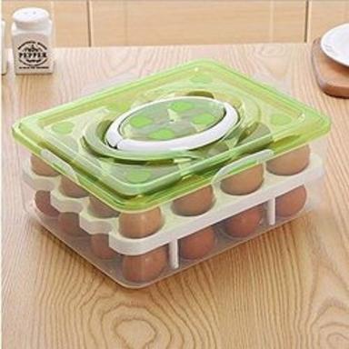 Highly Durable This Covered Egg Holder Tray Plastic Storage Boxes, Protected And Organized