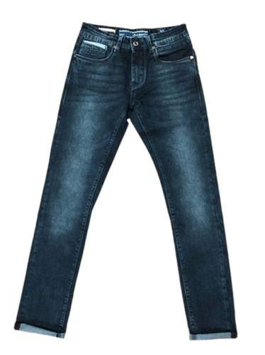 Washable Stretchable And Breathable Denim Blue Slim Fit Mens Jeans Fabric Weight: 100 Grams (G)