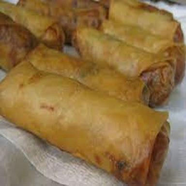 Indian Fast Food Crispy And Crunchy Goldne Spicy Mouthwatering Veg Roll For Snack Filled With Vegetables