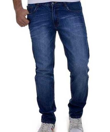 Blue Comfort Fit Human Men Denim Jeans Beautiful Pattern High Quality Fabric  Age Group: >16 Years