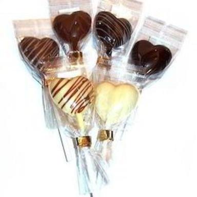 Mouth Watering Sweet And Delicious Heart Shaped Chocolate Lollipop For Children Commercial