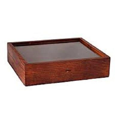 Teak Wood High Design Cherry Color Wooden Square Spice Organizer Box For Kitchen Use