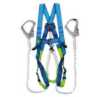 Full Body Harness Safety Belt For Construction Usage, Free Size And Blue Color Gender: Unisex