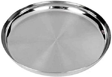 Silver Easy To Clean Dust Resistant And Mirror Finish Round Stainless Steel Dinner Plate