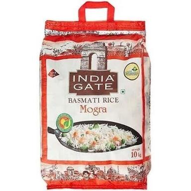 भरपूर प्राकृतिक स्वाद वाला लॉन्ग ग्रेन व्हाइट इंडिया गेट मोगरा बासमती चावल, 10Kg टूटा हुआ (%): 2% 
