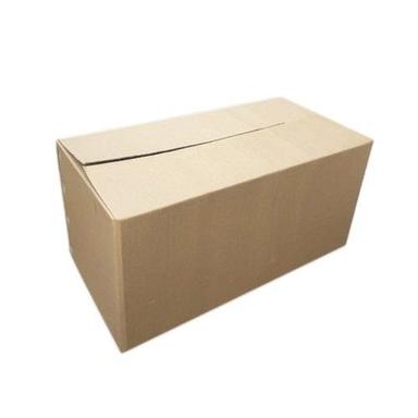 Paper Rectangle Shape And Plain Brown Corrugated Box For Packaging Purpose