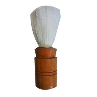 Brown White Soft Bristles Wooden Comfortable Lightweight Shaving Brush For Smooth Shave