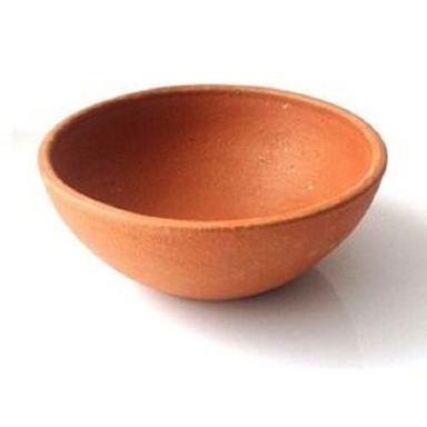 Brown Light Weight Disposable And Eco Friendly Round Clay Serving Bowl For Kitchen