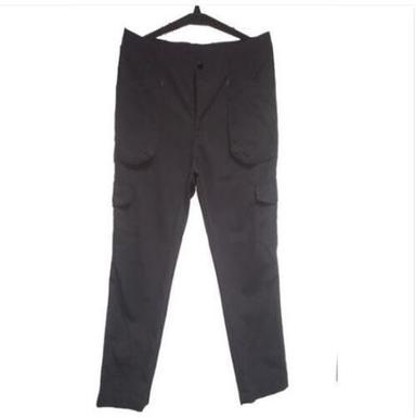 Washable Black Linen Cotton Regular Fit Men'S Casual Pants 