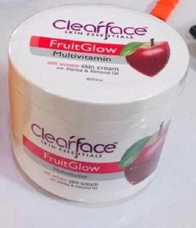 Safe To Use White Clear Face Massage Fruit Cream Hygienically Prepared For Women