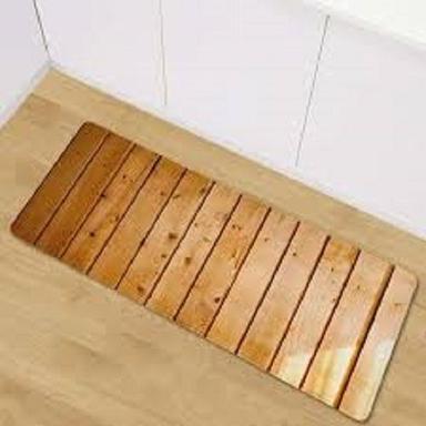 Uniquely Designed Anti Slip Shower Floor Bath Teakwood Mat For House And Hotel Back Material: Hot Melt Adhesive