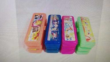 Rectangular Shape And Plastic Body Pencil Boxes For School Supply Size: Various Sizes Are Available