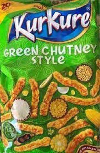 Yellow Cholesterol Free Salty And Spicy Tasty Delicious Green Chutney Style Kurkure