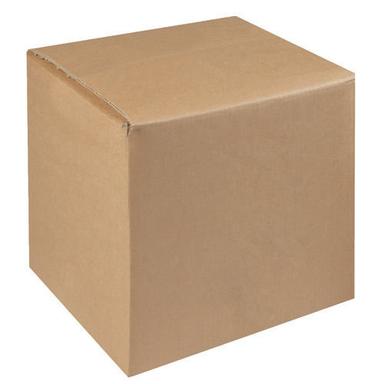 Plain Square Recyclable Environment Friendly Thick And Strong Brown Fibreboard Boxes 