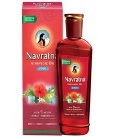 Red Relieve Headache Fatigue Tension Sulfate Free Navratna Ayurvedic Cool Oil