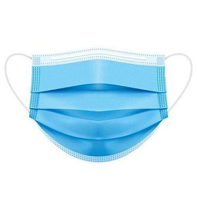 Lightweight Comfortable Earloop Breathable Anti Pollution Protection 3 Ply Blue Disposable Face Mask Age Group: Men