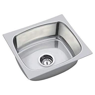 18X16X8 Inch Stainless Steel Square Single Bowl Kitchen Sink Installation Type: Above Counter