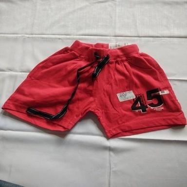  100% कॉटन लाल रंग आरामदायक और सांस लेने योग्य कैज़ुअल प्रिंटेड किड्स हाफ पैंट जेंडर: लड़कियों