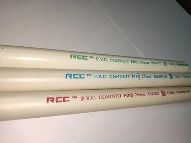 Round Ruggedly Construction And Weather Resistant White Pvc Conduit Pipe For Industrial Use
