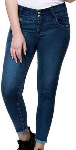 Women Lightweight Casual Wear Stretchable Full Length Plain Dark Blue Denim Jeans Age Group: >16 Years