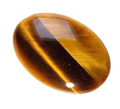 1.2 Inches 0.5 Grams Oval Cut Crystal Tiger Eye Tumbled Stone  Grade: A