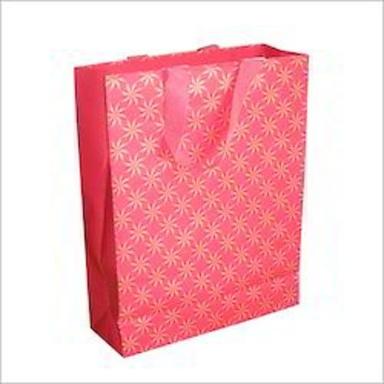 2-6 Eco Friendly And Reusable With Light Weight Pink Printed Paper Carry Bag 