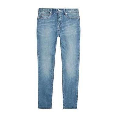 Washable 100 Percent Comfortable And Stretchable Blue Denim Jeans For Women Casual Wear