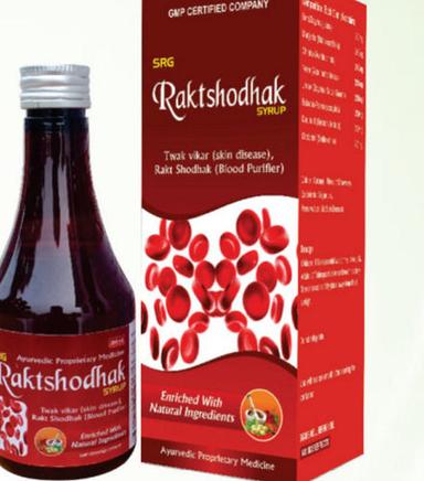 Raktshodhak Twak Vikar Skin Disease, Rakt Shodiak Blood Purifier Syrup, Pack Of 200Ml Syrup Age Group: Suitable For All Ages