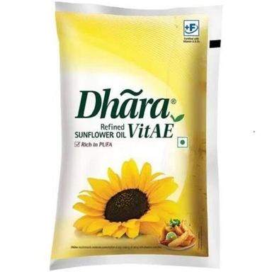 Common Natural Healthy Sun Lite Refined Sunflower Dhara Oil, Packs Of 1 Liter For Cooking Use