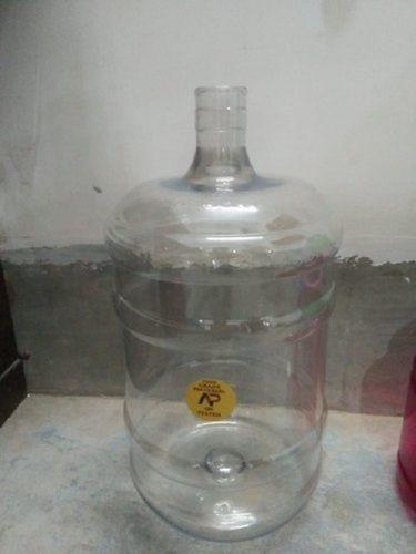 White Round Transparent Plastic Packaged Drinking Water Jar, Capacity: 20 Litre